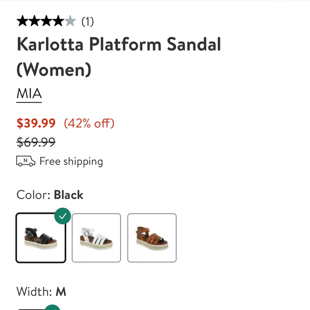 ❄️MIA Karlotta Platform Sandal - Picture 5 of 7